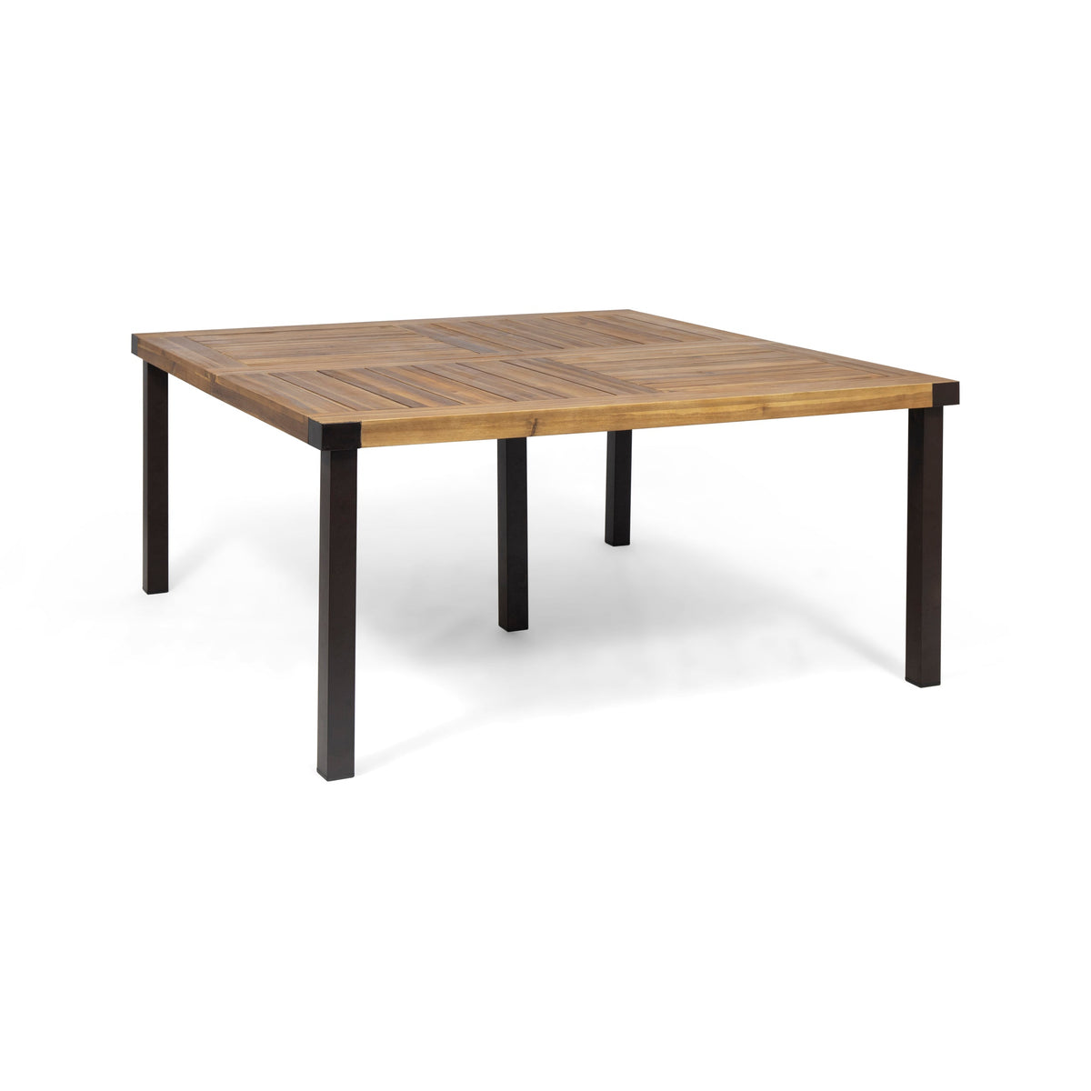 9-Piece Acacia Wood Outdoor Dining Set with 64 Inch Table