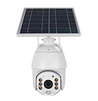 4G LTE Solar-Powered PTZ Wireless Security Camera with 360° Color Night Vision