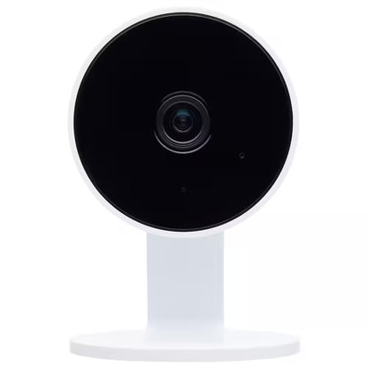 Starfish Wireless Smart Indoor Plug-In Security Camera with Color Night Vision Two-Way Talk, White