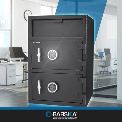 Digital Keypad Depository Safe – 1.62 Cu Ft, 3 Deadbolts