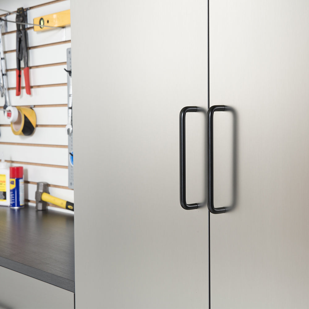 Astro Series Modular Garage Cabinet Set with Metallic Gray Finish (7-piece)