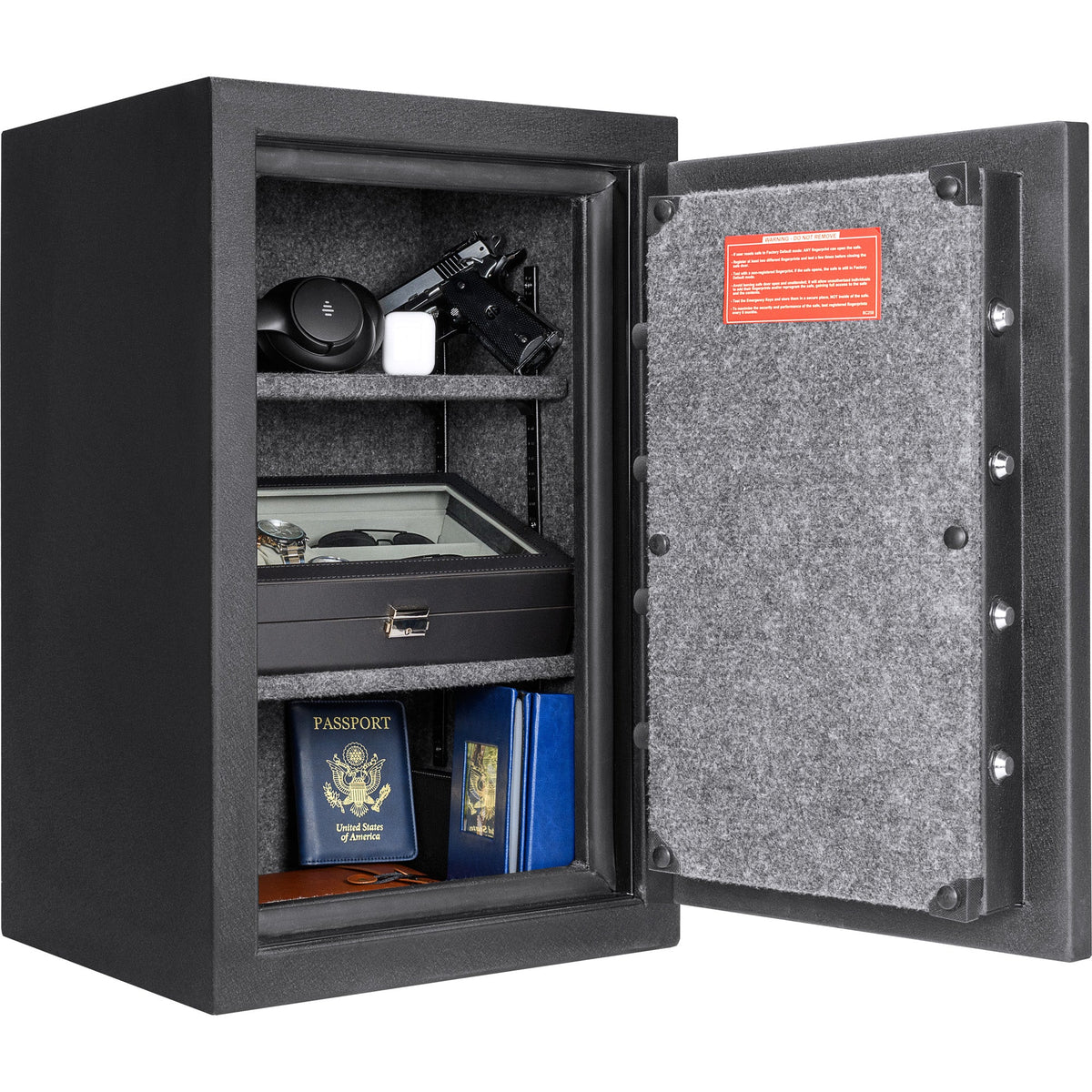 Barska AX13744 Biometric Keypad Fire Resistant Safe – 2.02 Cu Ft