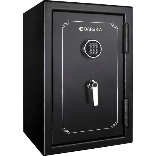Barska FV500 FireVault Fireproof Safe – 4.39 Cu Ft, Pry-Resistant Door