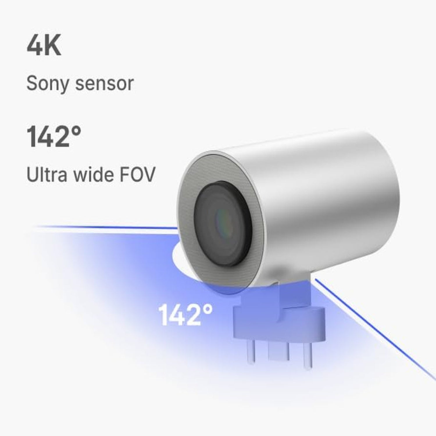 Smart Camera Smart Whiteboard, 4K Meeting Room Video Camera, 6 Microphones, Wide Field of View 142°, Ai-Powered Tracking & Auto Framing