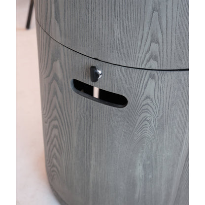 32000 BTU Round Outdoor Gas Fire Pit with Rainproof Cover