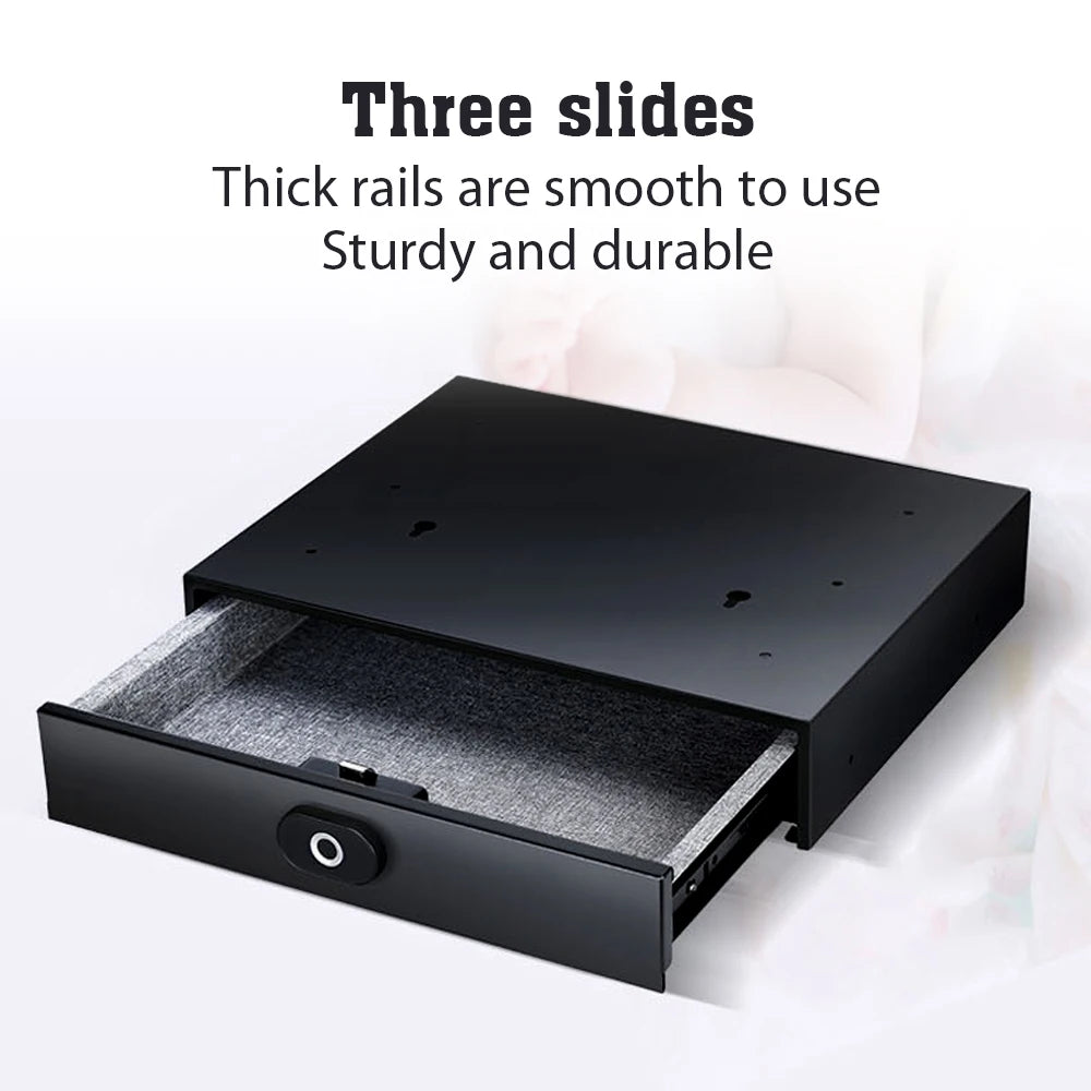 Safe Home Drawer Safe Hidden Safe with Fingerprint Identification Unlock Safe Smart Touch Safe
