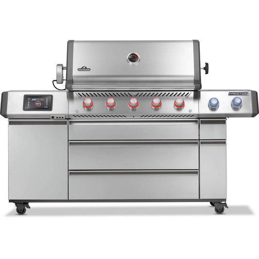 Patio Elegance Gas Grill Prestige PRO 665 Elite – 5 Main Burners, Infrared SIZZLE ZONE® & Smart App Control
