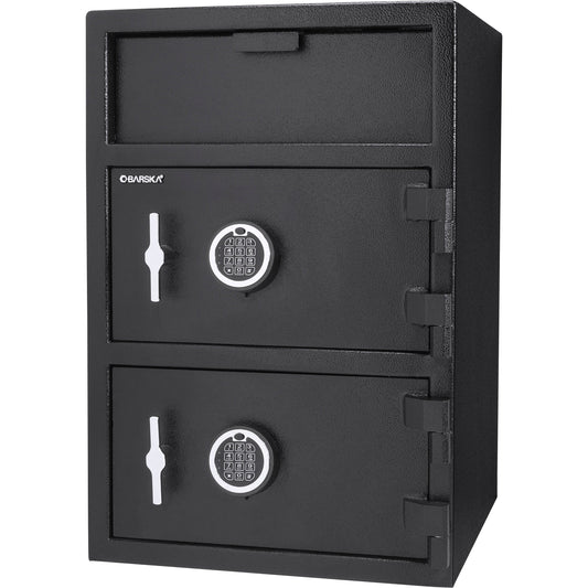 Barska AX13312 Two-Lock Depository Safe – 1.6/2 Cu Ft, Dual Compartment