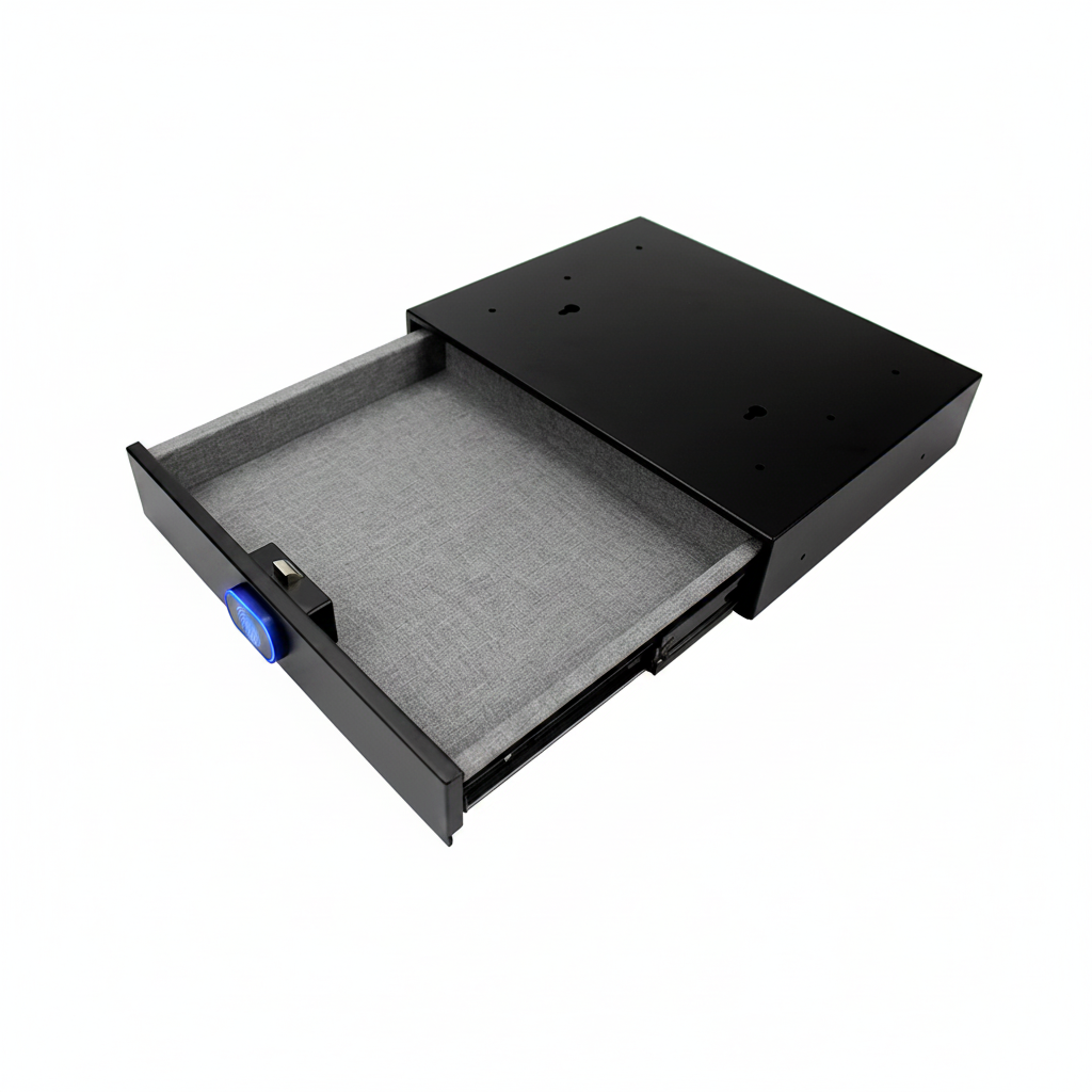 Safe Home Drawer Safe Hidden Safe with Fingerprint Identification Unlock Safe Smart Touch Safe