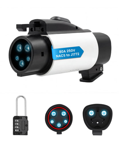 WenStorm NACS to J1772 EV Adapter for Tesla Wall Connector (50A / 80A)