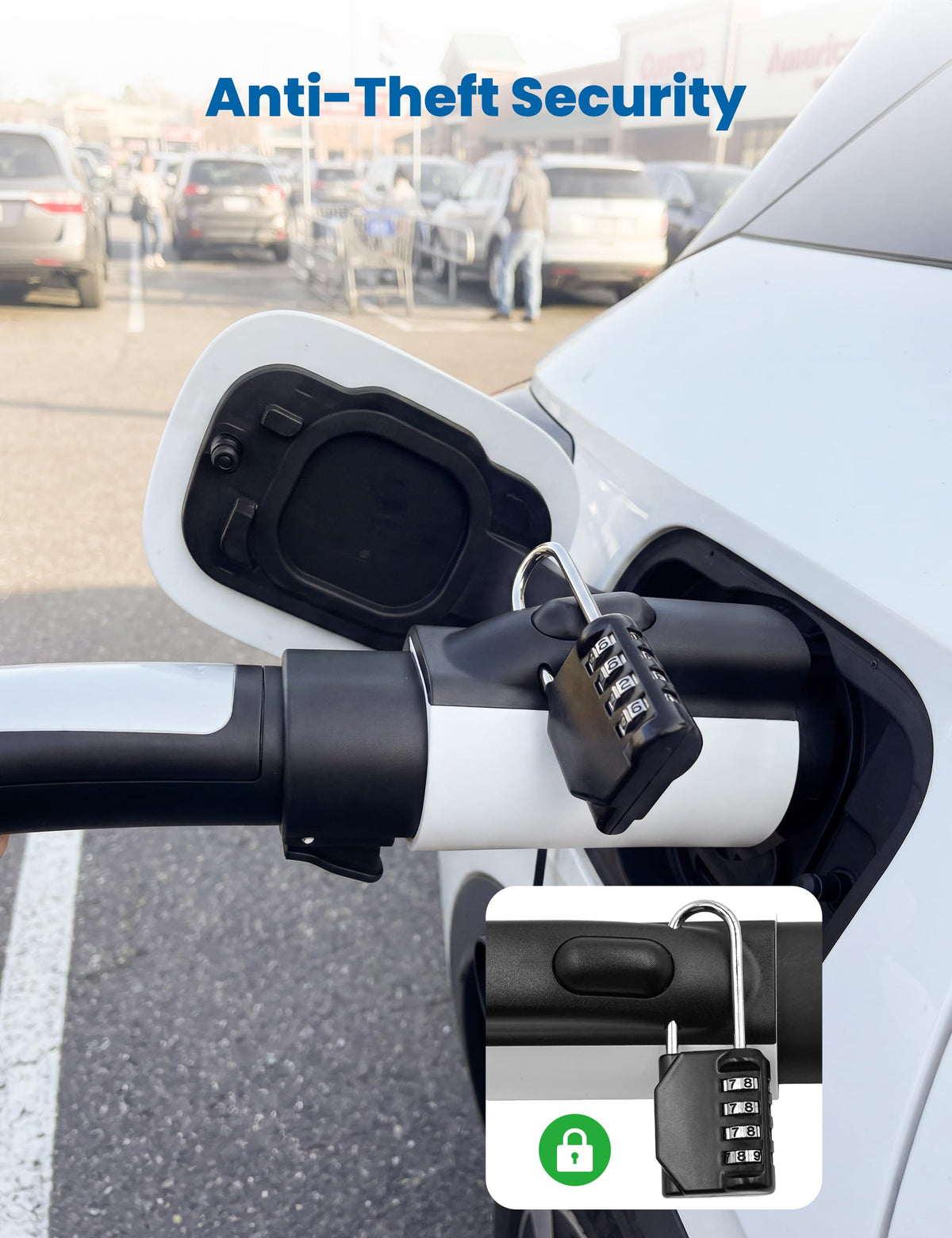WenStorm NACS to J1772 EV Adapter for Tesla Wall Connector (50A / 80A)